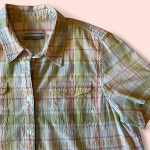 Vintage Alfred Dunner Pastel Plaid Button-Up Shirt – Size 16P